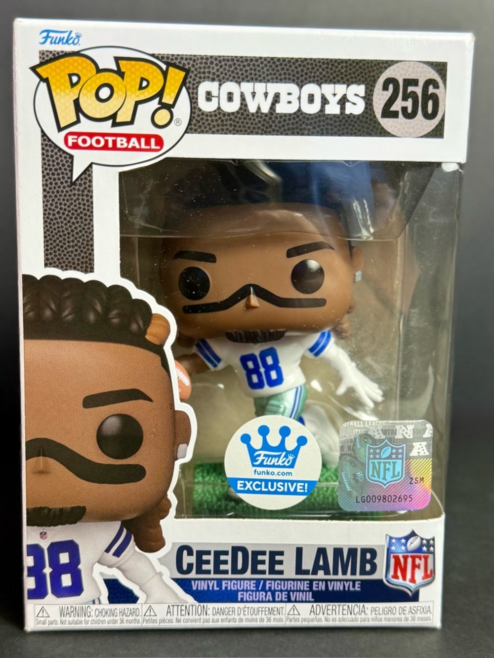 Funko Pop NFL Exclusive CeeDee Lamb Dallas Cowboys Vinyl Figure In Box #256
